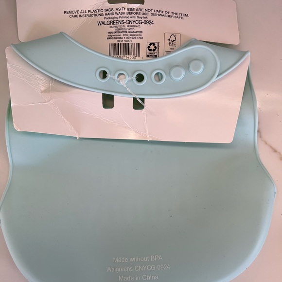 Little Bunny Bib - Light Blue size 0-12 months - Picture 4 of 4